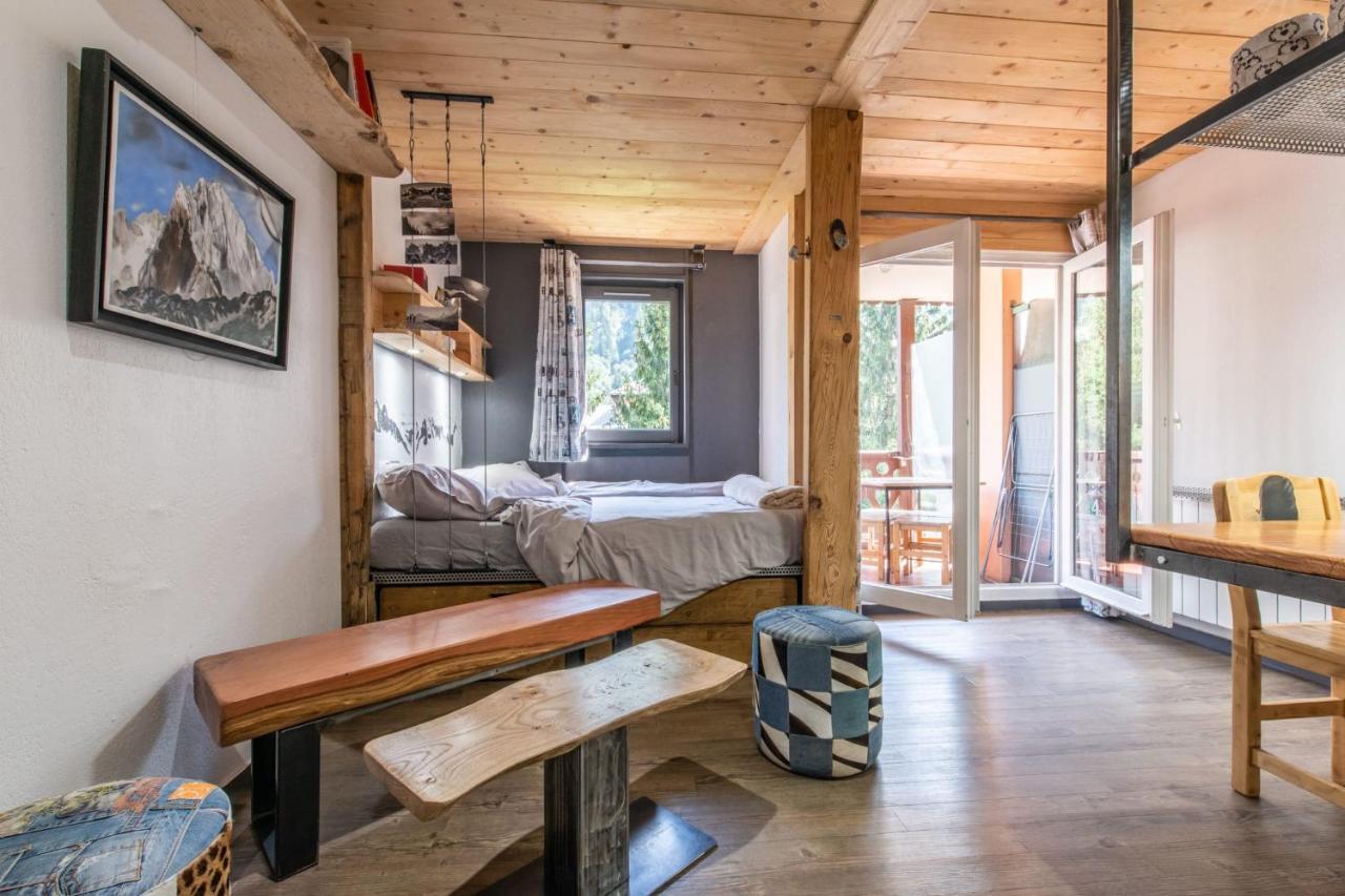 Modern Apt With Mont-Blanc View Chamonix Exteriör bild